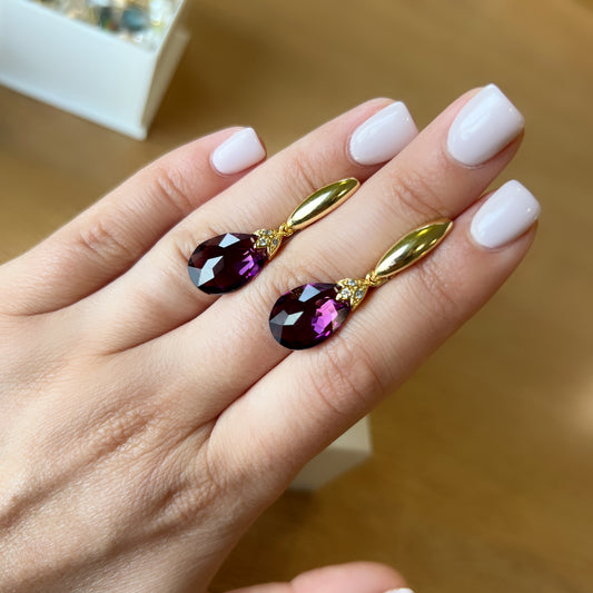 AMETHYST KRISTALLI KORVAKORUT