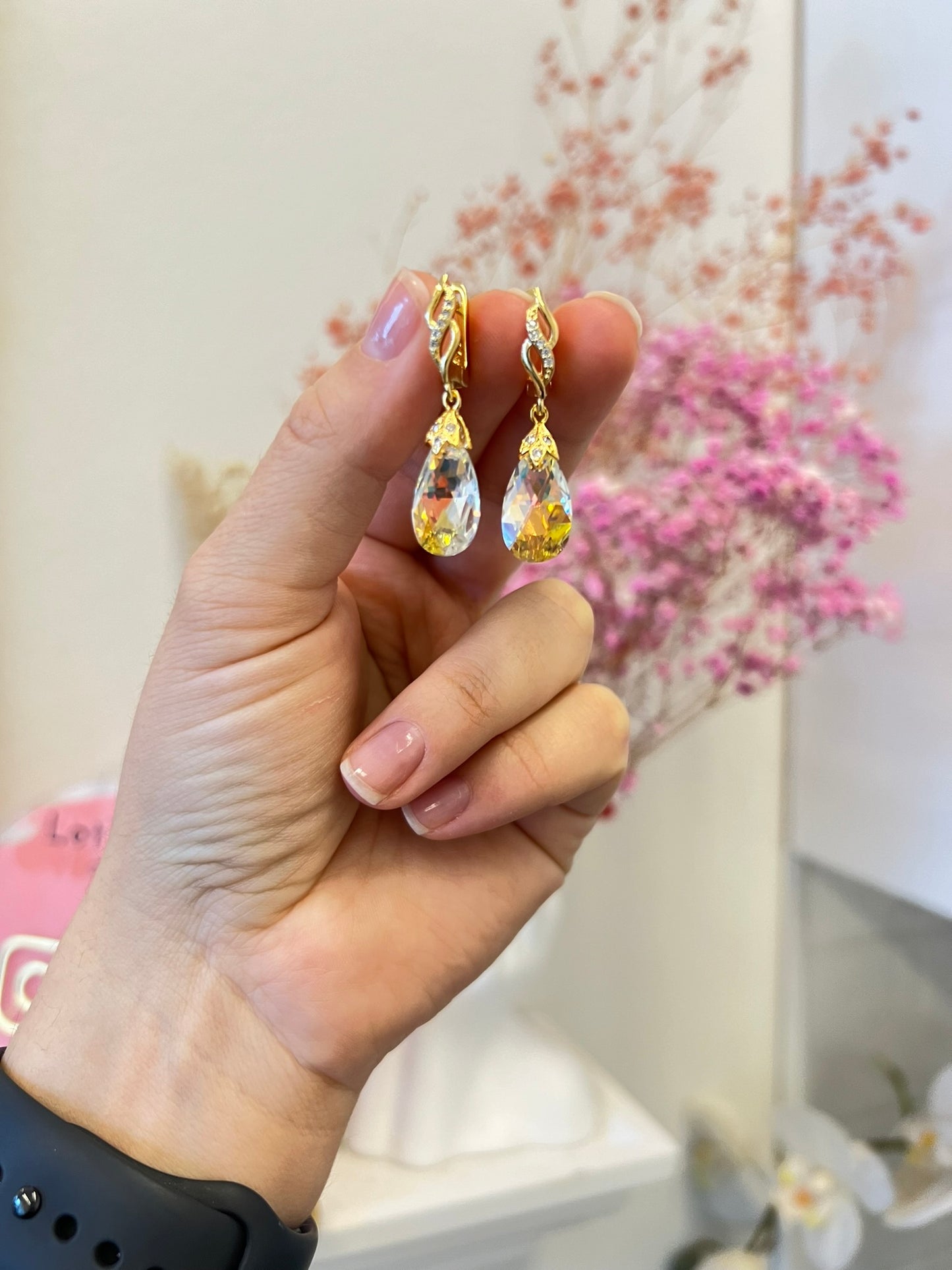GOLDEN GLOW – SWAROVSKI EARRINGS