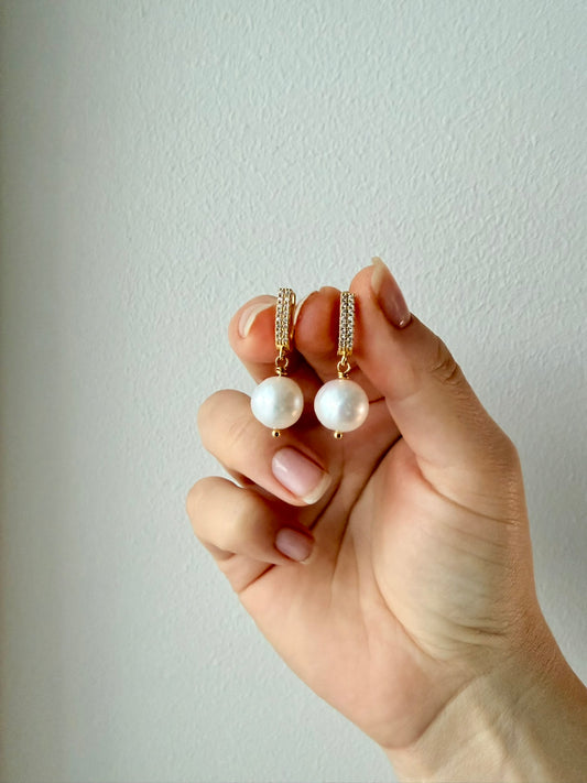СЕРЬГИ ИЗ РОЗОВОГО ЖЕМЧУГА